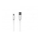 CABLE SYNCHRO/CHARGE Lightning Plat Blanc 0,2m
