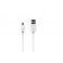 CABLE SYNCHRO/CHARGE Lightning Plat Blanc 0,2m